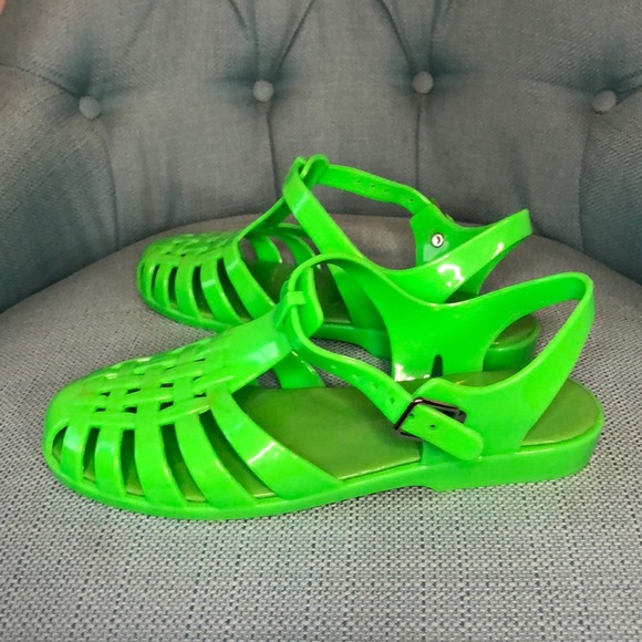 Jeffrey Campbell Havana Last Lime Green Jellies - Picture 3 of 8
